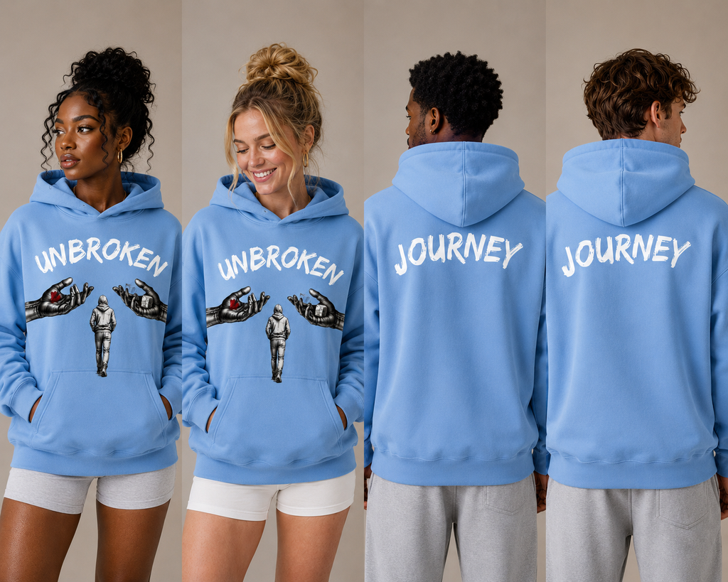 Carolina Blue/White Unbroken Journey Hoodie