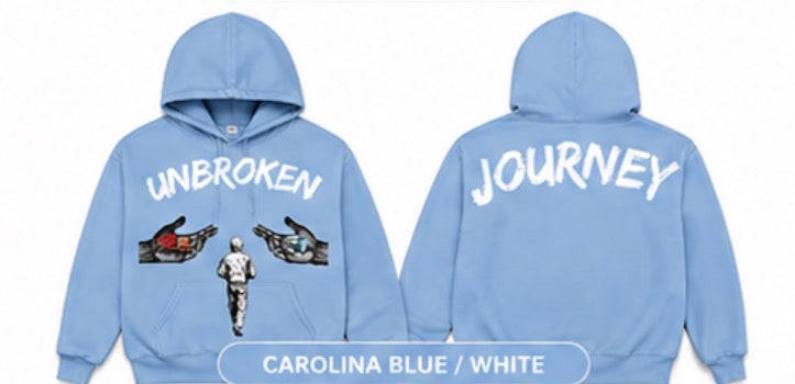 Carolina Blue/White Unbroken Journey Hoodie