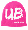 Pink/white UB Beanie