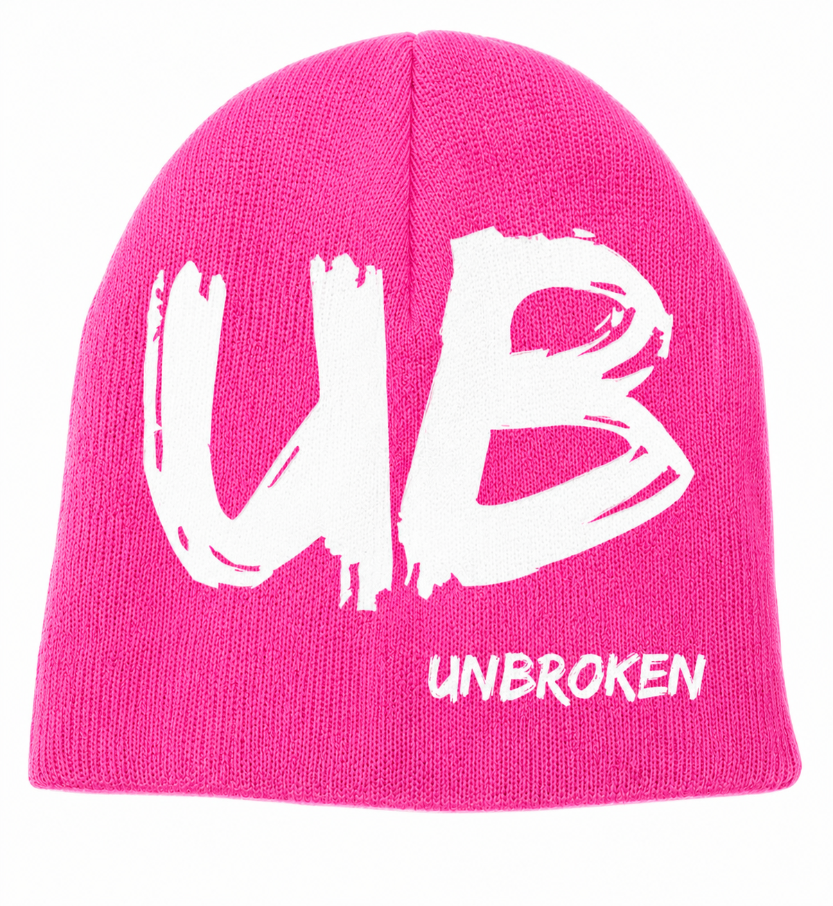 Pink/white UB Beanie