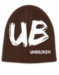 Brown/White UB Beanie