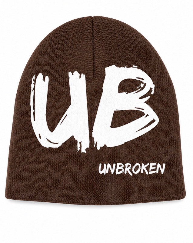 Brown/White UB Beanie